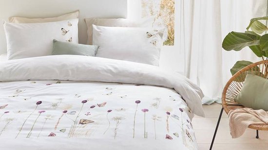Marjolein Bastin Papilio dekbedovertrek - Eenpersoons - 140x200/220 - Naturel — afbeelding 4