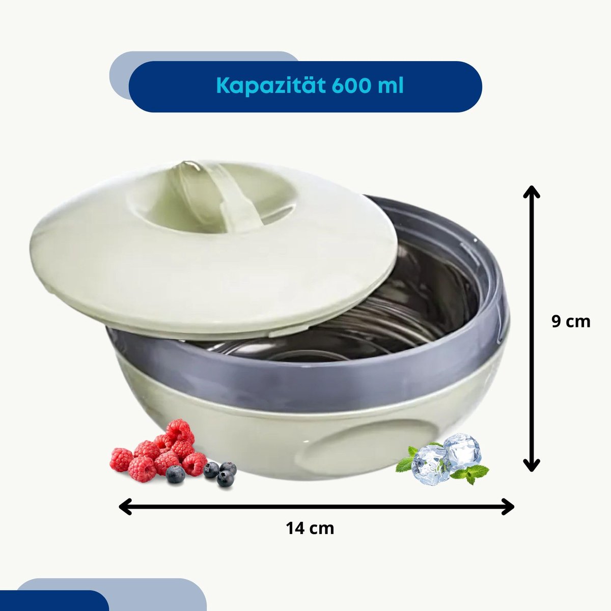 orion group - Thermoschoten VENUS 500 ml - warmhoudkom thermocontainer - Thermoskan voor lunch - Thermokom met deksel - Thermokom - Thermo kom - Soepterrine - Groot