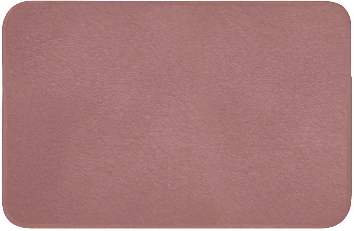 Badmat Rechthoekig 60x40 cm Badkamer Bath Mat Douchemat Antislip Wc Badkamermat Memory Foam Wasbaar Bathroom Toilet Mats Washable Terracotta - Patronen - Roze