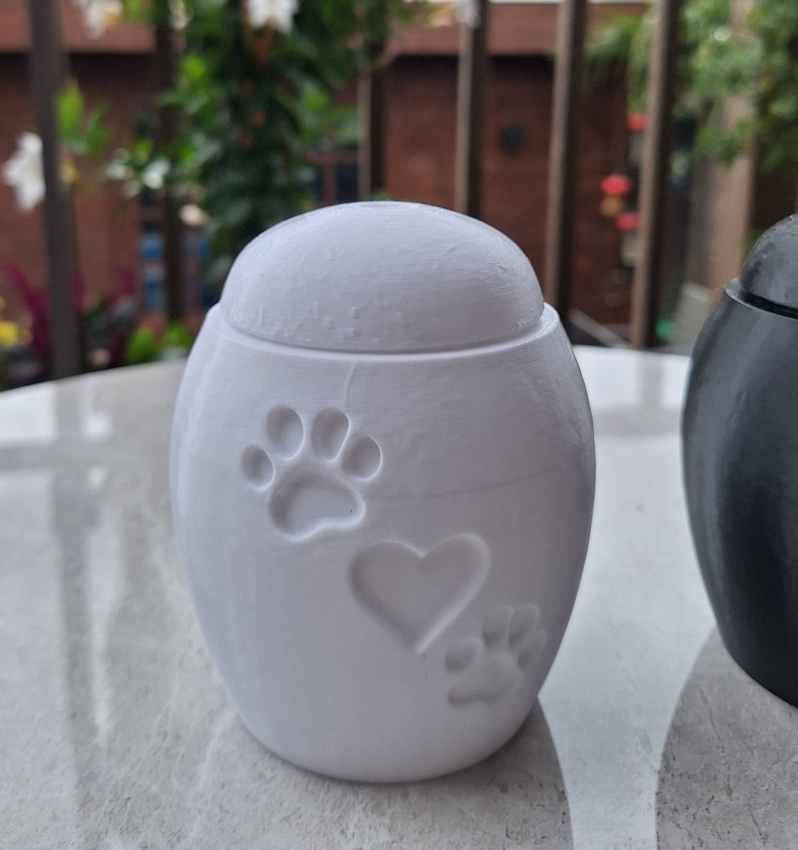 Mini Urn 3D geprint Wit