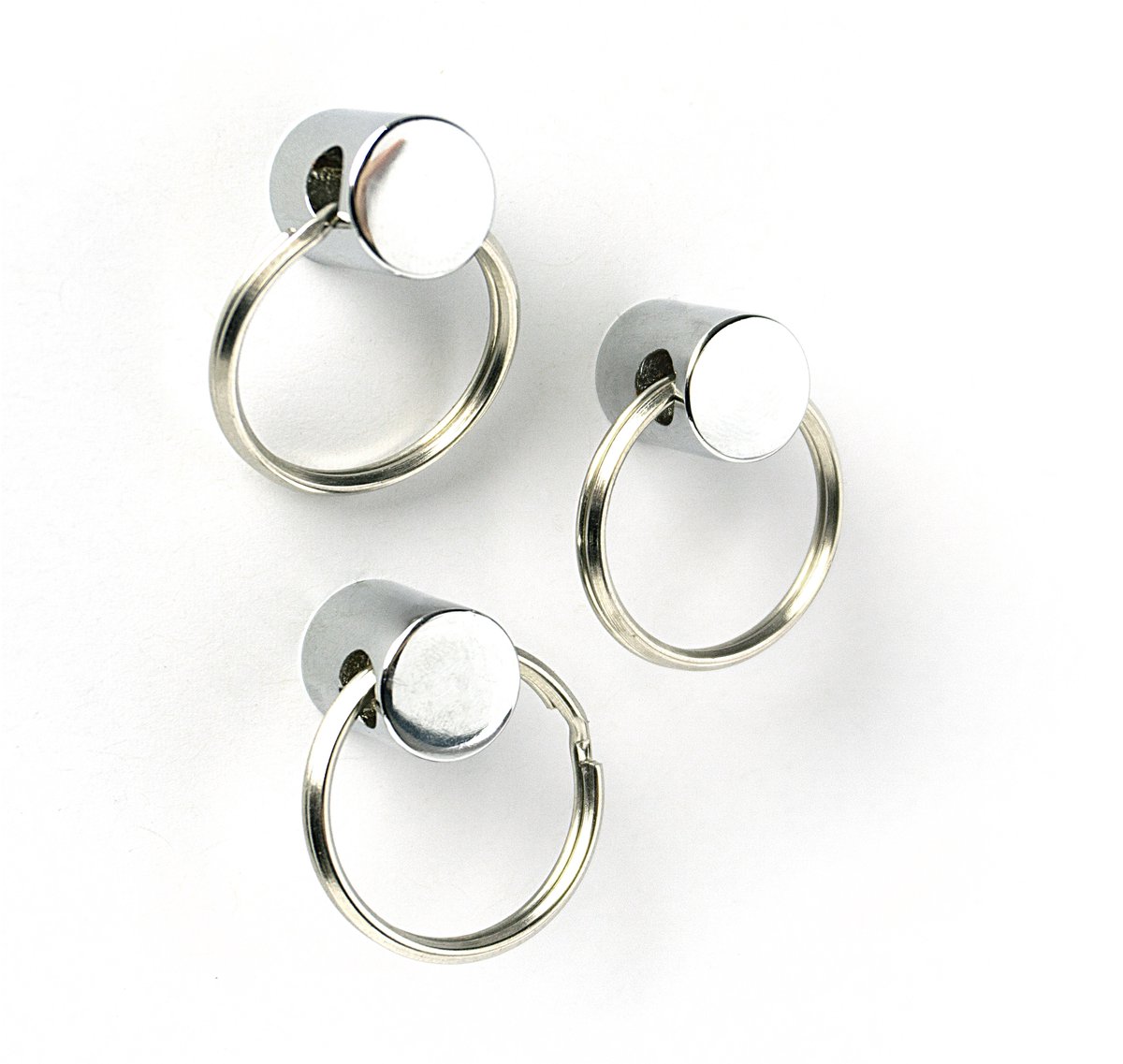 Magnet Ring - set of 3 silver