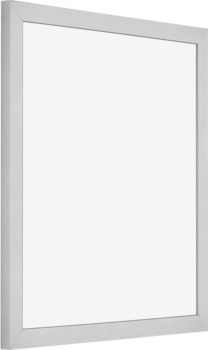 Fotolijst 20x20 cm - MDF - Zilver Glanzend Vintage - Benno