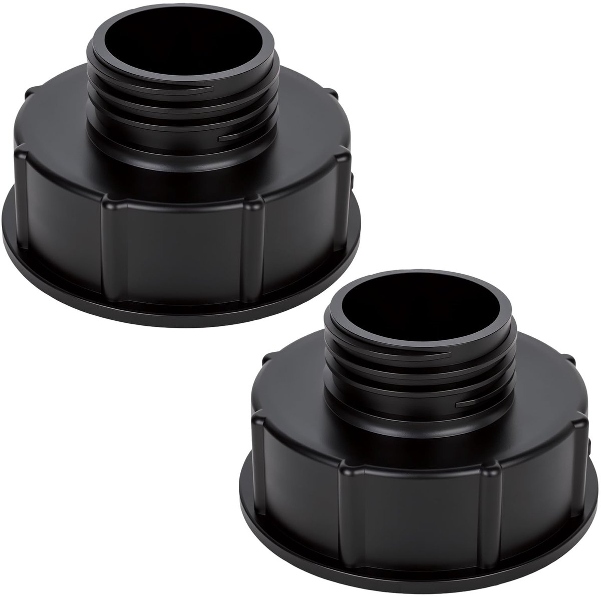 S100x8 naar S60x6, grove schroefdraad IBC tankadapter S100x8 (100mm) binnendraad naar S60x6 (60mm) buitendraad, grove schroefdraad watertankaansluiting voor IBC tank regenton