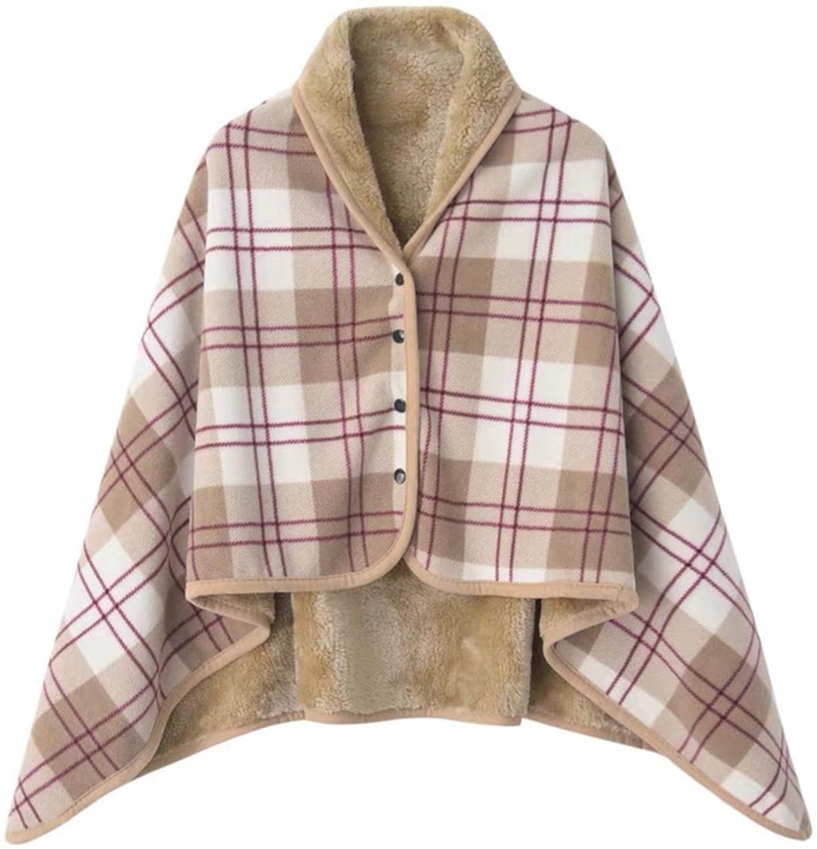 Damesponcho, warme wintercape, gebreide cape cardigan voor vrouwen, wrap open front cape, winter warme deken, dikke fleece deken