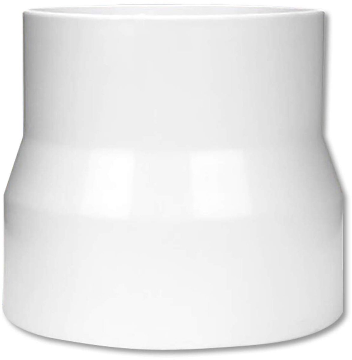 Ø 110 tot 100 mm Verloopverbinder Reduceerstuk, PVC Verloopstuk Reduceerstuk voor Ventilatiesystemen, Ronde buisadapter voor Ventilatiebuis, Buisventilator, Koelapparaat, Afzuigkap