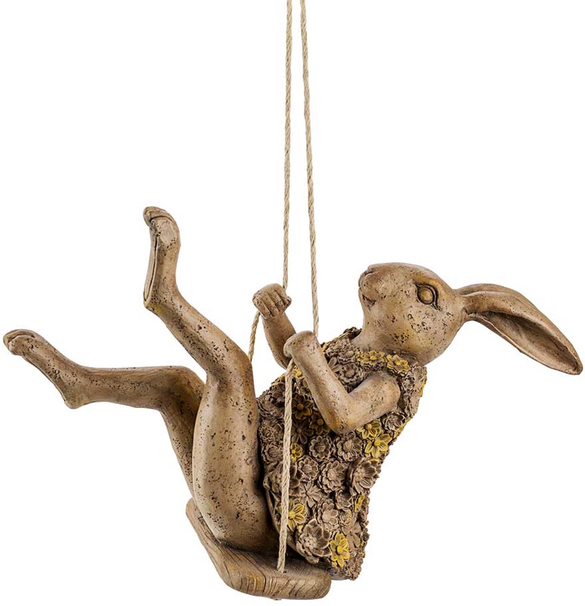 Cosy @ Home Paashaas On Swing Greige 32x14xh21,5cm P