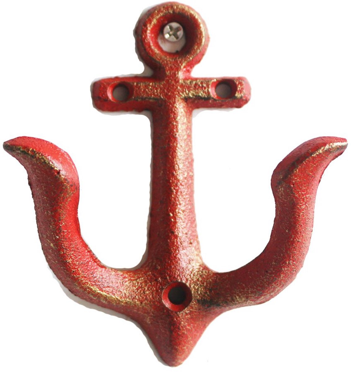 Vintage Rustieke Gietijzeren Nautische Anker Ontwerp Wandhaken Jas Haken Rack, Decoratieve Muur Gemonteerd Antieke Shabby Chic Metalen Thuis Badkamer Handdoek Haken Hanger