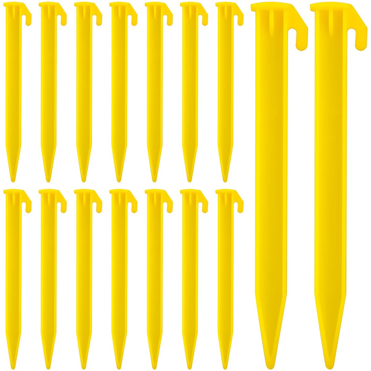 Tentharingen, 14,5 cm zware strandtentharingen, duurzame tuin gazon dekzeil haringen, tentspikes nagels haringen hamer voor buiten strand camping binnenplaats decoratieve