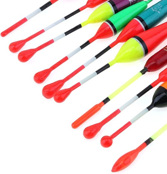 Visdobber en Bobber - Gemengd - 190 mm - Houten Slip Dobber met Veer - Voor Vissen — afbeelding 3