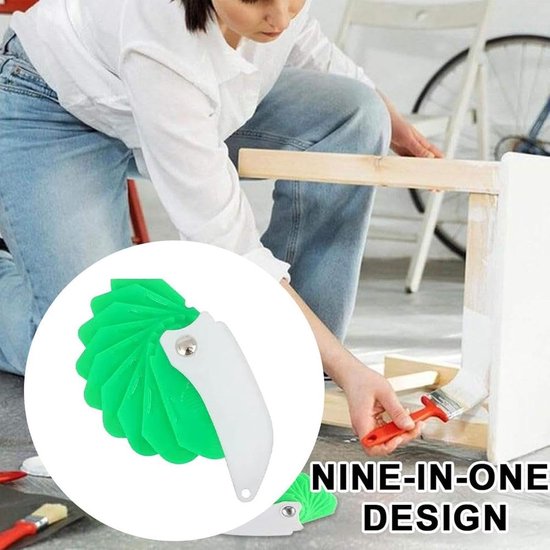 Spatel en Afdichtingsgereedschap - Voeggereedschap Kit - Naden Afwerken - 9-in-1 Veelzijdig - Opvouwbaar - Niet gespecificeerd — afbeelding 2