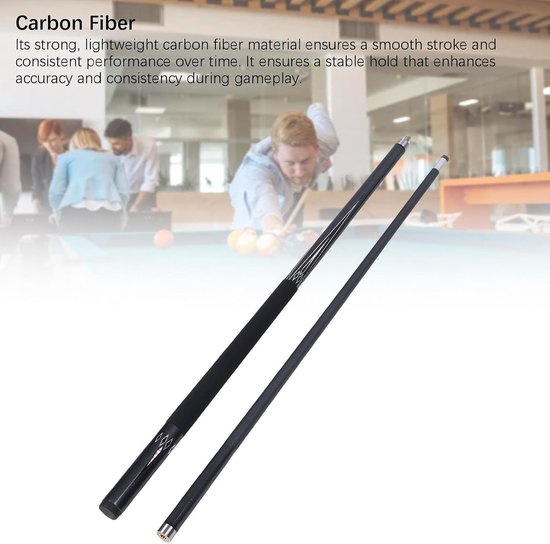NTH products- Biljartstok Koolstofvezel - 13 Mm Tip - Antislip Grip - Lichtgewicht - Schokbestendig - Premium Prestaties - Poolkeu van Nth Products — afbeelding 3
