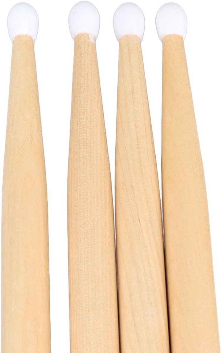 Houten Drumstokken met Nylon Punt voor Drummers, Perfect voor Diverse Muziekstijlen en Optredens, Hoge Kwaliteit en Prestaties