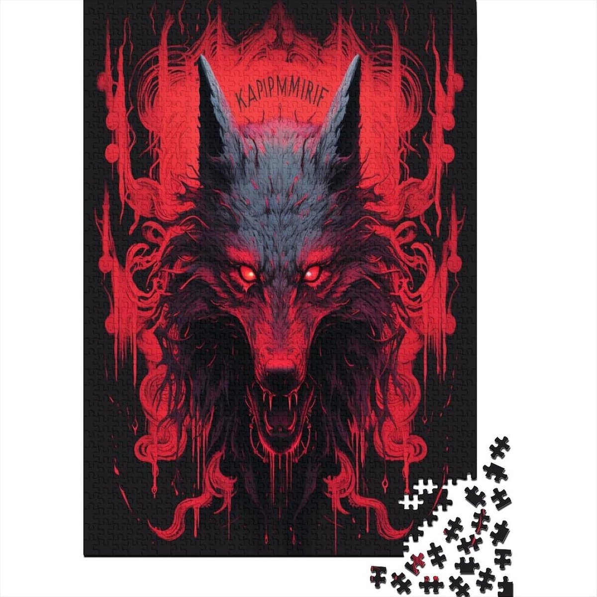 SnelShoppen - Lobo Puzzel 1000 Stukjes Volwassenen - Vloerpuzzel - Hoge Kwaliteit - Recyclebare Materialen - Inclusief Poster - 75 x 50 cm