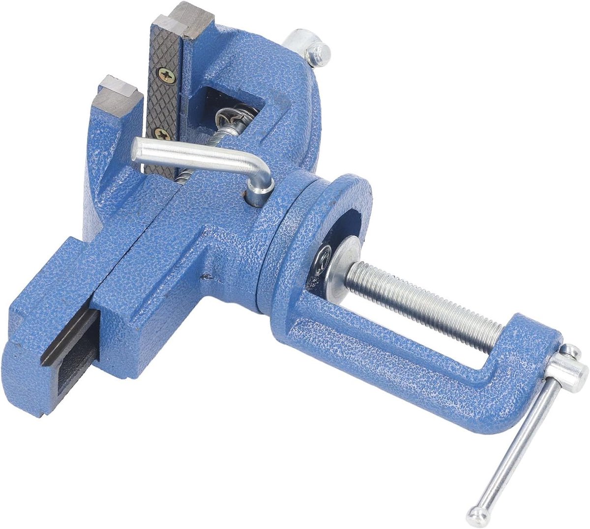 SnelShoppen - Vice 80 Mm Zware Bankenvis, 360° Rotatieve Basis en Hoofd, Combinatie Buis voor Thuisgebruik
