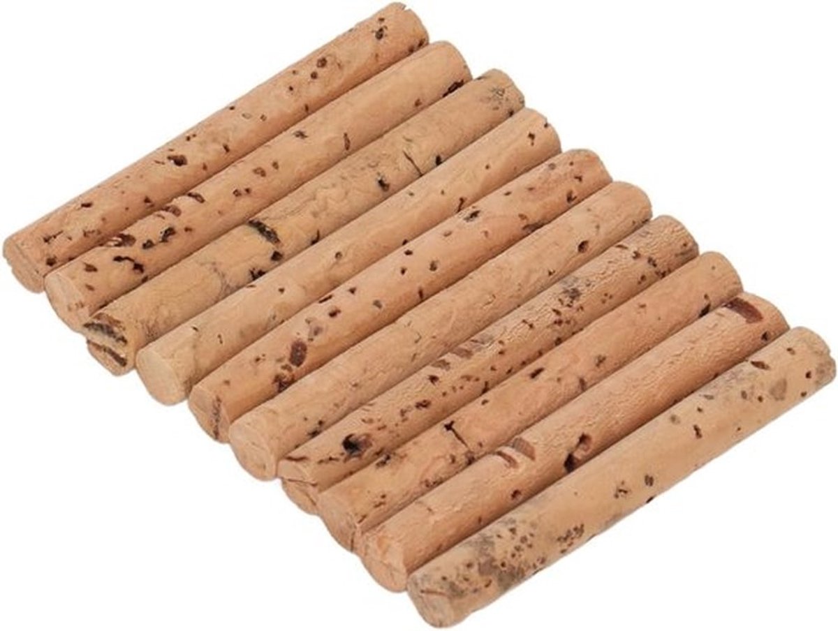 10 Stuks Eiken Houten Kurkstokjes voor Karpervisserij - Boilies, Aas en Drijvende Hengels 8mm