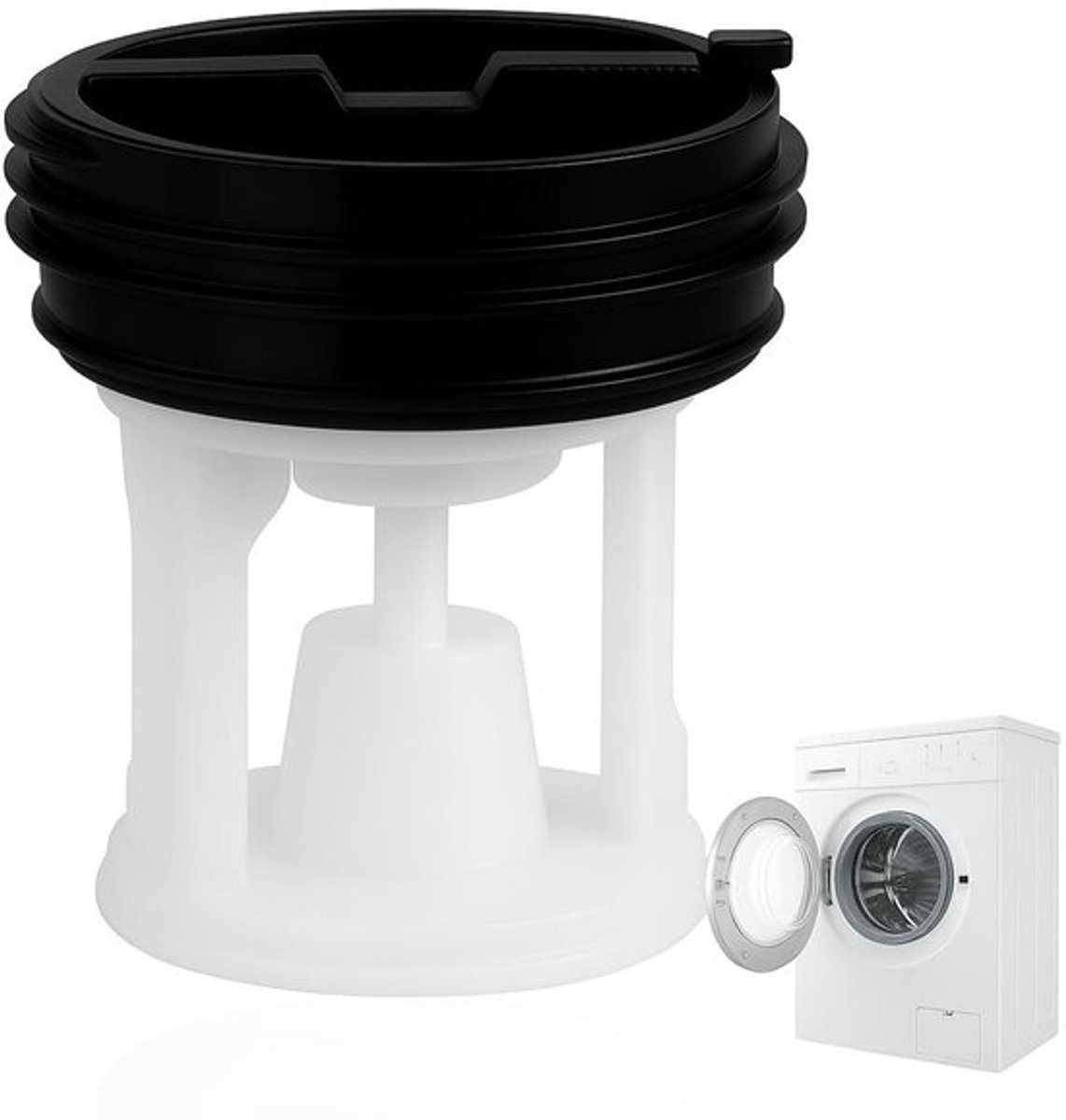 Pluisfilter - Vervangingsfilter voor Afvoerpompbescherming - Eenvoudige Installatie - Robuuste Materialen - Universele Compatibiliteit - Duurzaam - Afvoerpompfilter