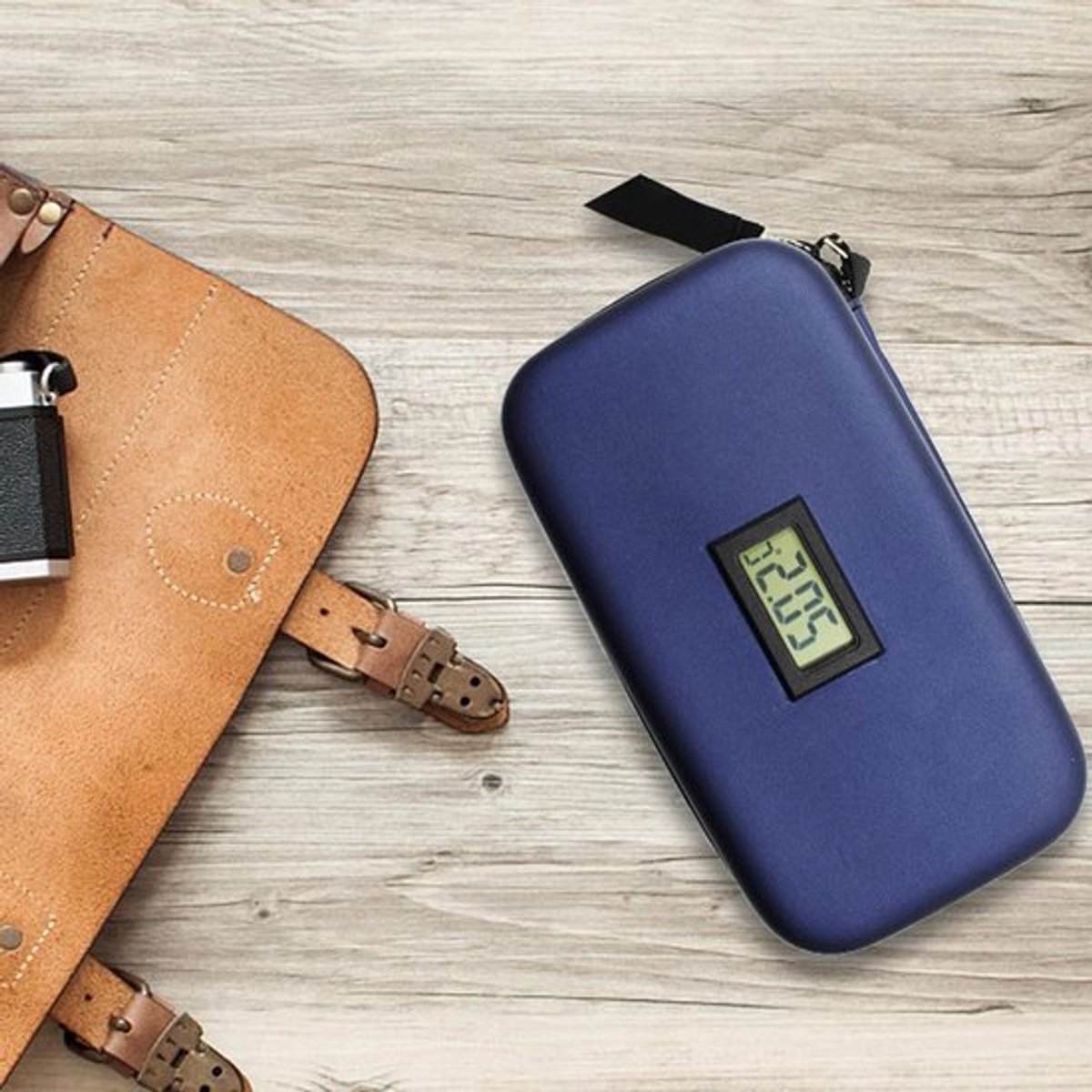 Reis Koeltas voor Insuline, Temperatuurweergave, Koelpack en Warmte-isolatie voor Diabetici, Draagbare Opbergoplossing voor Medicijnen en Zorgproducten