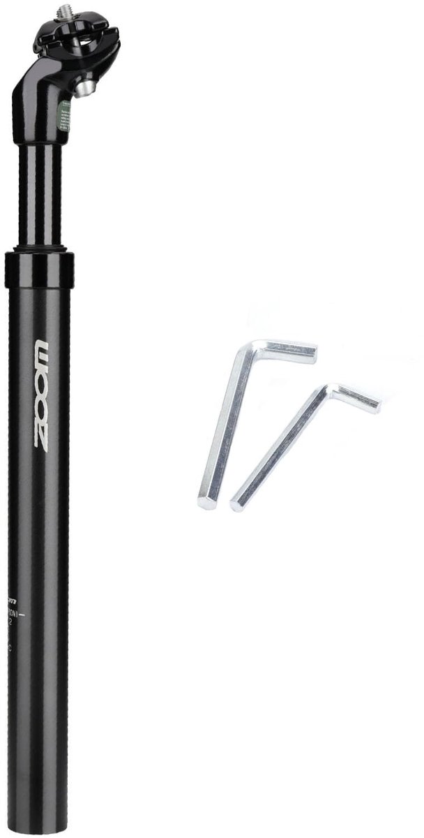 SnelShoppen - Velxnigt Fietsverende Zadelpen 27,2 mm - Verende Zadelpen van Aluminiumlegering - Geschikt voor Elektrische Fietsen, Mountainbikes en St