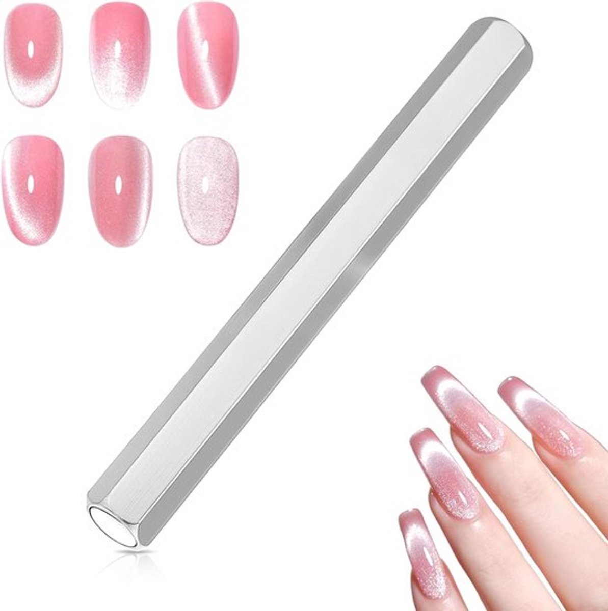Multifunctionele Magnetische Pen voor Nagels - 3D Cat Eye Nagelkunst Accessoires en Tools voor Creatieve Nageldesigns