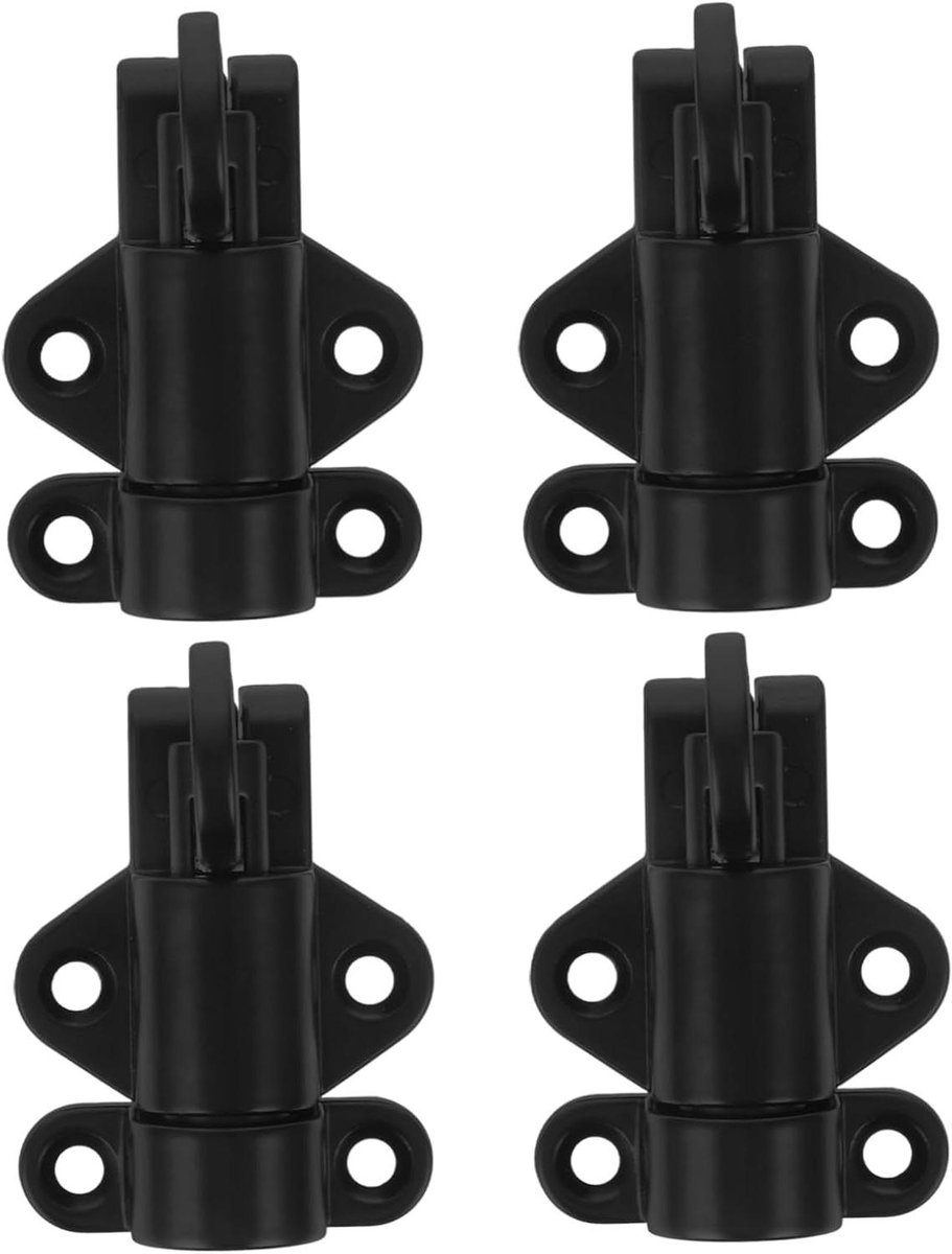 Automatisch Slot - Veer Sluiting - Beveiliging Deuren - Zelfsluitend Mechanisme - 5.6 cm - Zwart