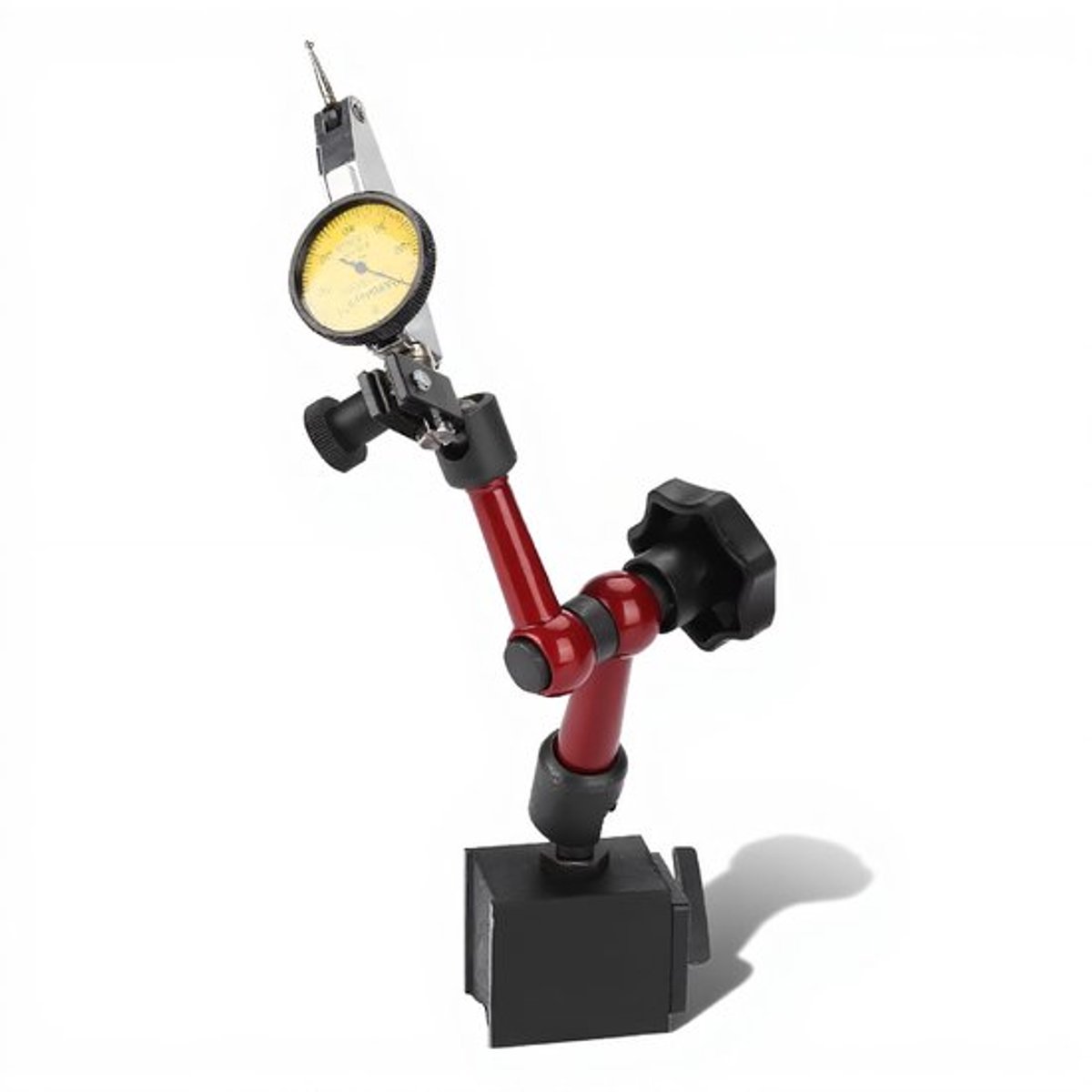 Meetklokmeter met magnetische voet - Magnetische houder - Flexibele meterstandaard - Eenvoudige structuur - Schokbestendig - Hoogwaardige kwaliteit - Meetinstrument
