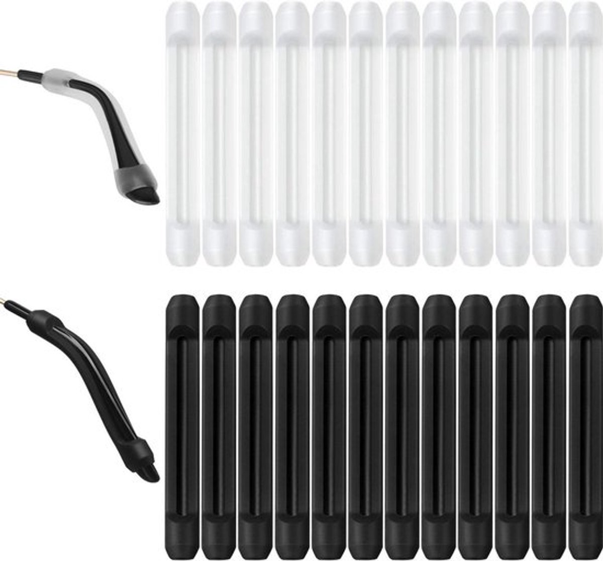 12 Paar Silicone Oordopjes voor Brillen - Antislip Oorhaakjes en Brilband voor Comfortabel Lezen en Draaggemak