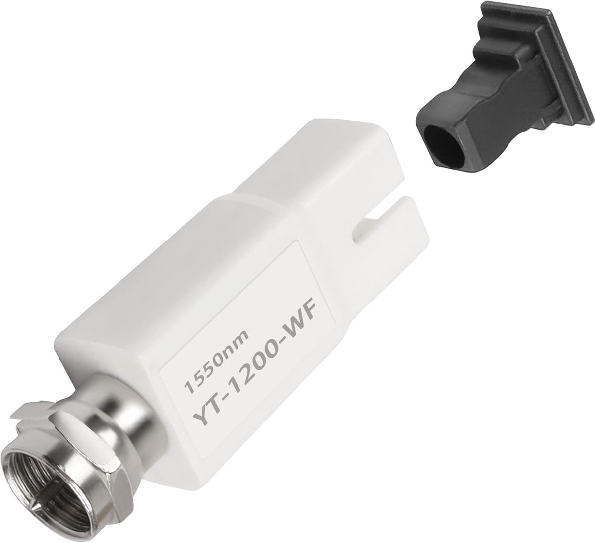SnelShoppen - Passieve Fiber Ontvanger Module voor Kabel TV - 1550nm SC/APC naar F-Type FTTH - Mini Optische Adapter met Filtering voor SC Fiber Signa