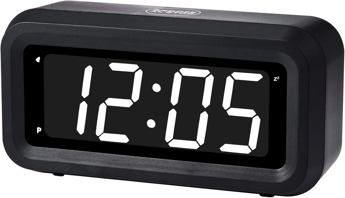 Wekkerradio met batterij - LED-display - Automatische dimfunctie - Ononderbroken slaap - ShopVlot