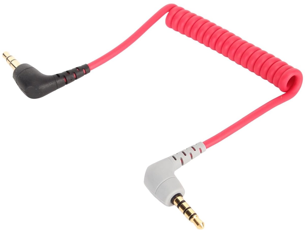 3.5Mm TRS naar TRRS Microfoon Patch Kabel - Rechte Hoek - Male naar Male - Voor Verbeterde Geluidsopnames - ShopVlot