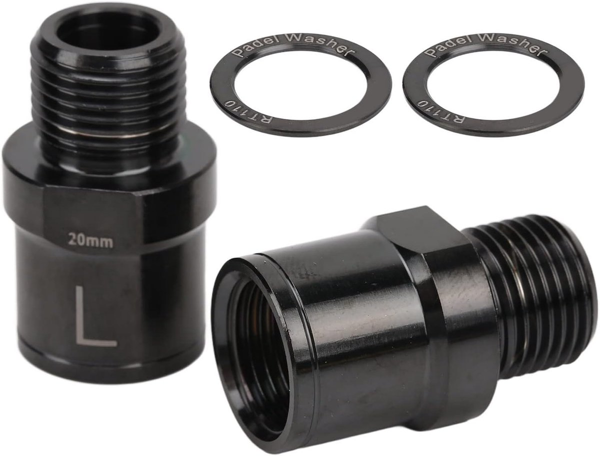 SnelShoppen - Pedal Extender Fiets, Titanium Legering Pedalen Verhoger, Weinig Wrijving, Roestpreventie voor Racefiets, Duurzaam en Betrouwbaar