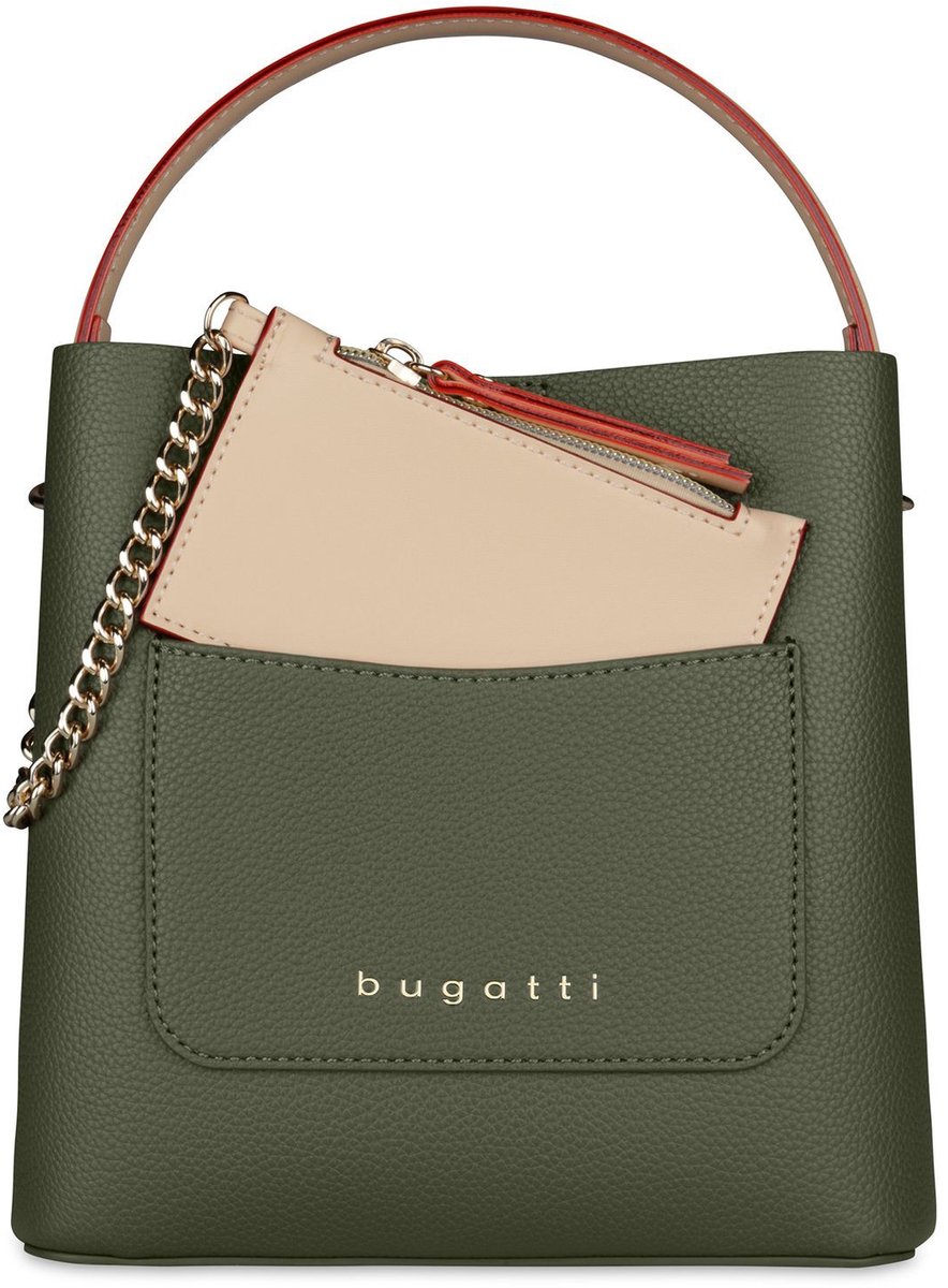 bugatti handtas schoudertas Ella Top Handle Bag Olive olijfgroen