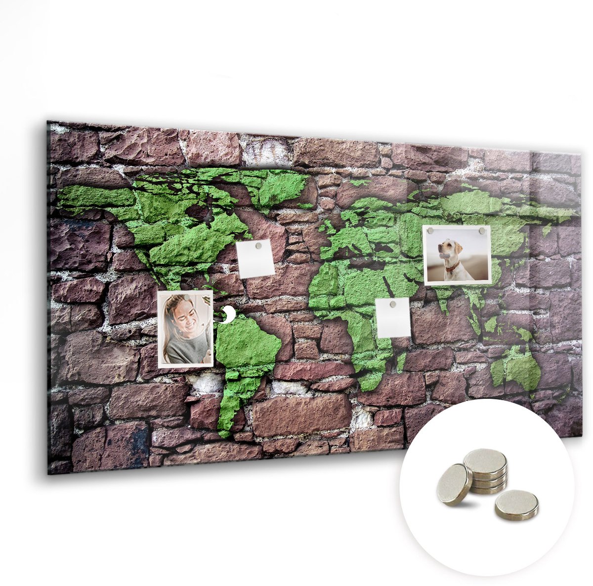 Coloray Glazen Magneetbord - Magnetisch Bord Zonsopgangbloemen - 120x60 cm - Veelkleurig Magneetbord - Magnetic Board - Woonkamer Decoratie
