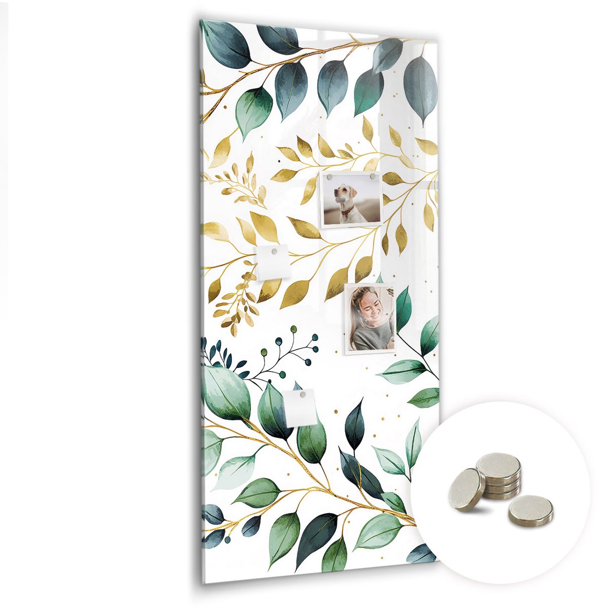 Coloray Glazen Magneetbord - Magnetisch Bord Specerijensamenstelling - 60x120 cm - Veelkleurig Magneetbord - Magnetic Board - Keuken Decoratie