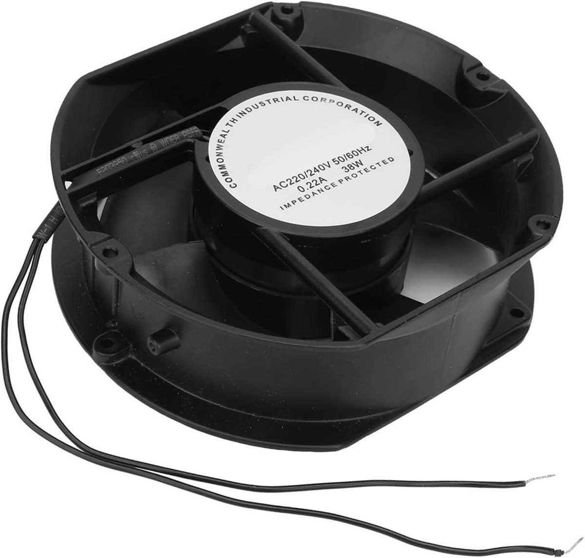 SnelShoppen - AC Axiaal Ventilator 220V 38W Ovalen Kogel Lager Ventilatie Koeling Ventilator voor DIY Koeling, Ventilatie en Afzuigprojecten
