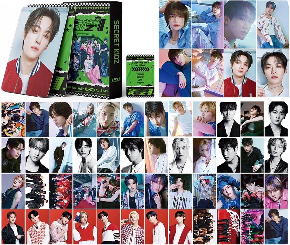 SnelShoppen - Stray Kids Lomo Kaarten Set 54 Stuks, Kpop Foto Kaarten, Hoge Kwaliteit, 5.5 x 8.5 cm, Perfect voor Fans en Verzamelingen