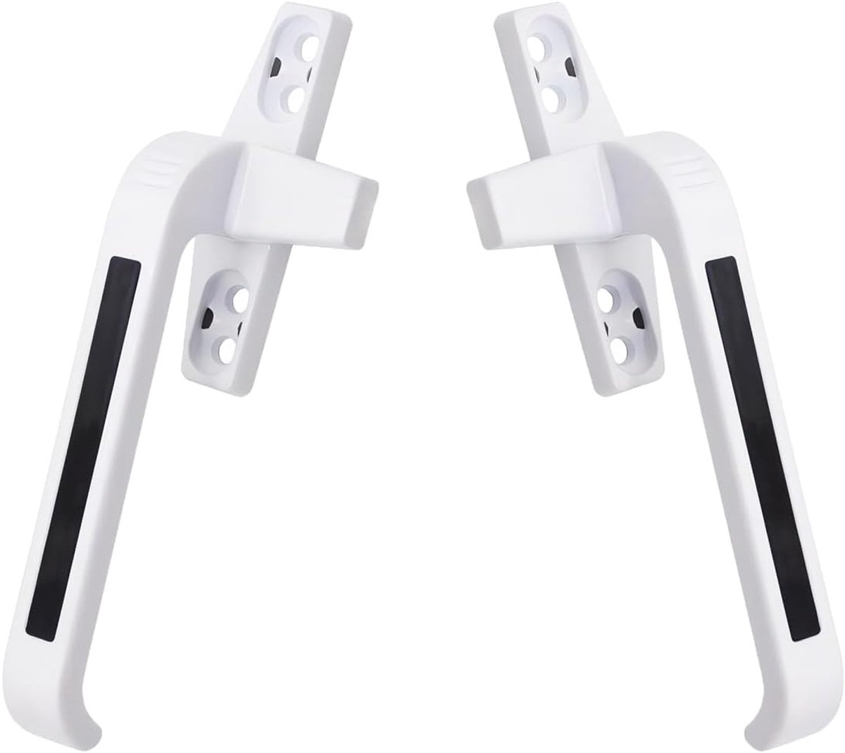 SnelShoppen - Aluminium Alliage Raamgreep Links en Rechts, Uitschuifbare Raamhandle voor Swingdeuren en Vensters, Wit, Ergonomisch Ontwerp, Ideaal voo