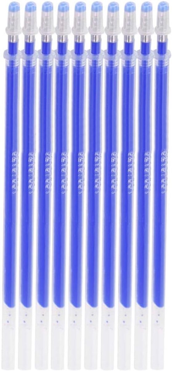 SnelShoppen - Fabric Marker Pen Navullingen 100 Stuks, Warmte Erasable Pennen voor Naaiwerk, Quilten en Kleding, Geschikt voor Leer en Textiel