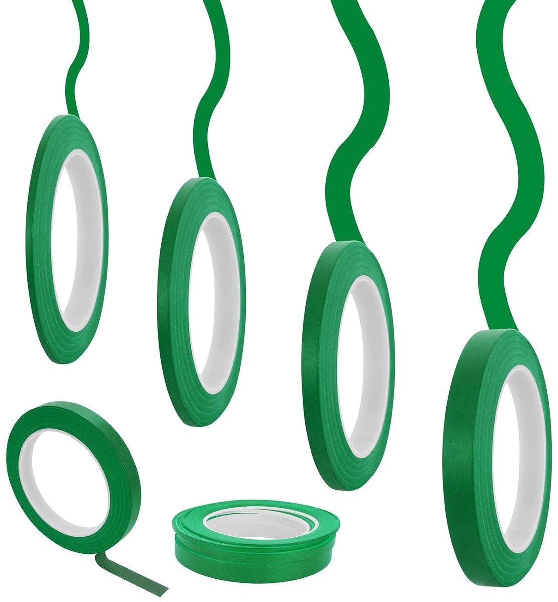 SnelShoppen - Fineline Tape Set - 4 Rollen Maskingtape - Decoratieve Strip Tape - 1,5/3/6/12,6 mm Breed x 50 m - Zelfklevende Tape - Ideaal voor Creat