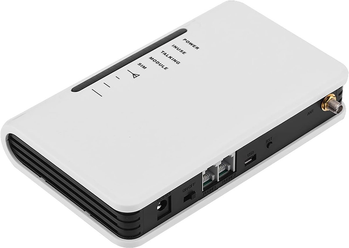 SnelShoppen - Draadloze naar Bedrade Telefoonbox GSM - 24-uurs Werking - Verbinding voor Telefoonbox Alarm Recorder - GSM Vaste Draadloze Terminal GSM