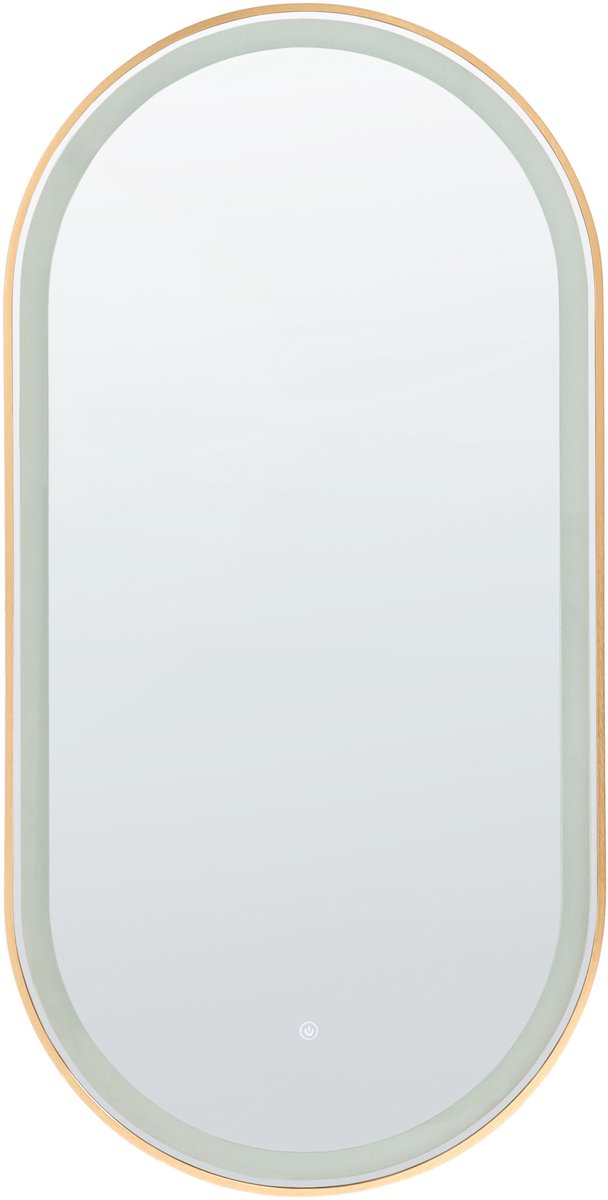 CHIDDES - LED-badkamerspiegel - Zilver - Glas