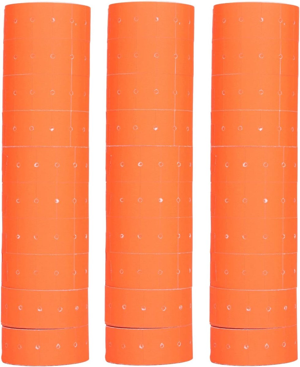 SnelShoppen - 30 Rollen Prijslabels, 15000 Prijsstickers voor Mx-5500 M5500, Witte Labelstickers 21x12mm (Rood), Voor Winkels, Prijzen, Artikelen