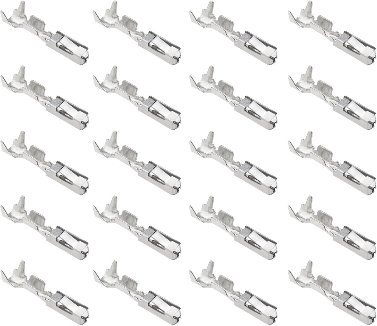 SnelShoppen - 50 Stuks Micro Timer Crimp Contacten N90764701 - Geschikt voor VW Draad Crimp Reparatie Terminals 0.50mm² - 0.75mm² - Robuust Metaal