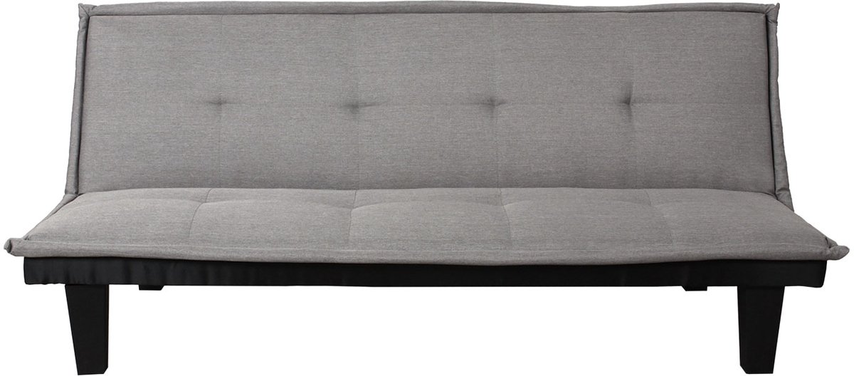 MCW 3-zits bank MCW-C87, slaapbank logeerbed opklapbare slaapbank, slaapfunctie 170x100cm ~ textiel, lichtgrijs