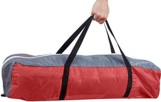 Campingtent Loksa, 6-persoons koepeltent Iglo tent Feesttent, 6 personen ~ rood van Camping — afbeelding 3