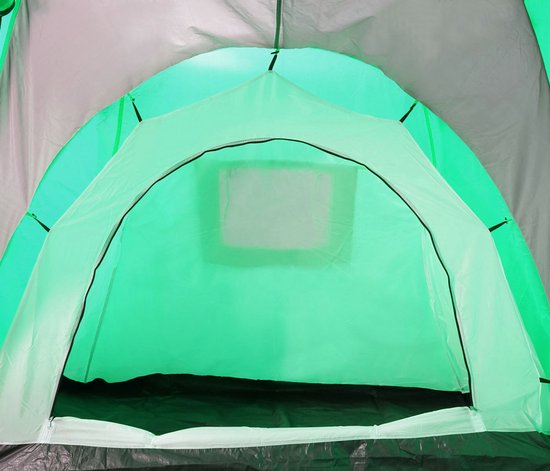 Campingtent Loksa, 4-persoons koepeltent iglo tent festivaltent, 4 persoons ~ groen van Camping — afbeelding 4