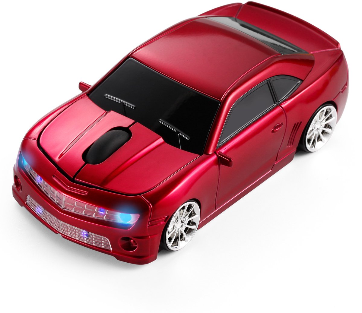 Draadloze Muis - 2.4G - Leuke sportwagenontwerpen - Computer automuis - Draadloze gamingmuis - Computermuis - Ultralicht en draagbaar - Computeraccessoires - Voor Laptop en Computer - Rood
