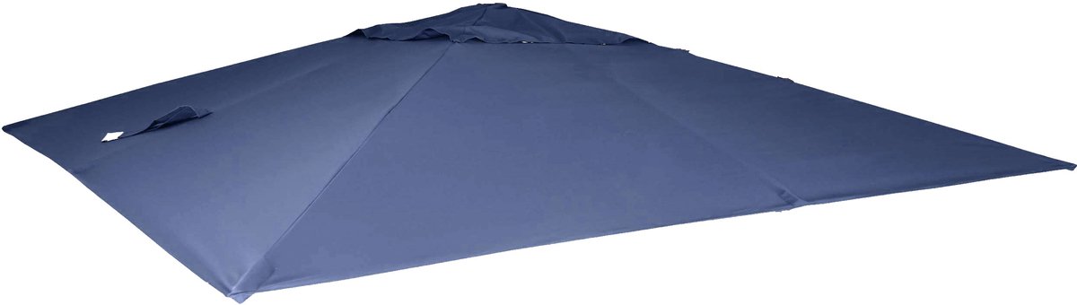 MCW Vervangende hoes voor luxe zweefparasol MCW-A96, parasolhoes, 3x4 m (Ø 5 m), polyester ~ blauw