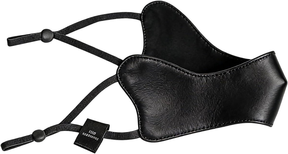 Neusmasker Stof - Neusbeschermer Winddicht - Buitensporten Bescherming - Wasbaar Ademend Materiaal - 22 x 6 cm - Zwart