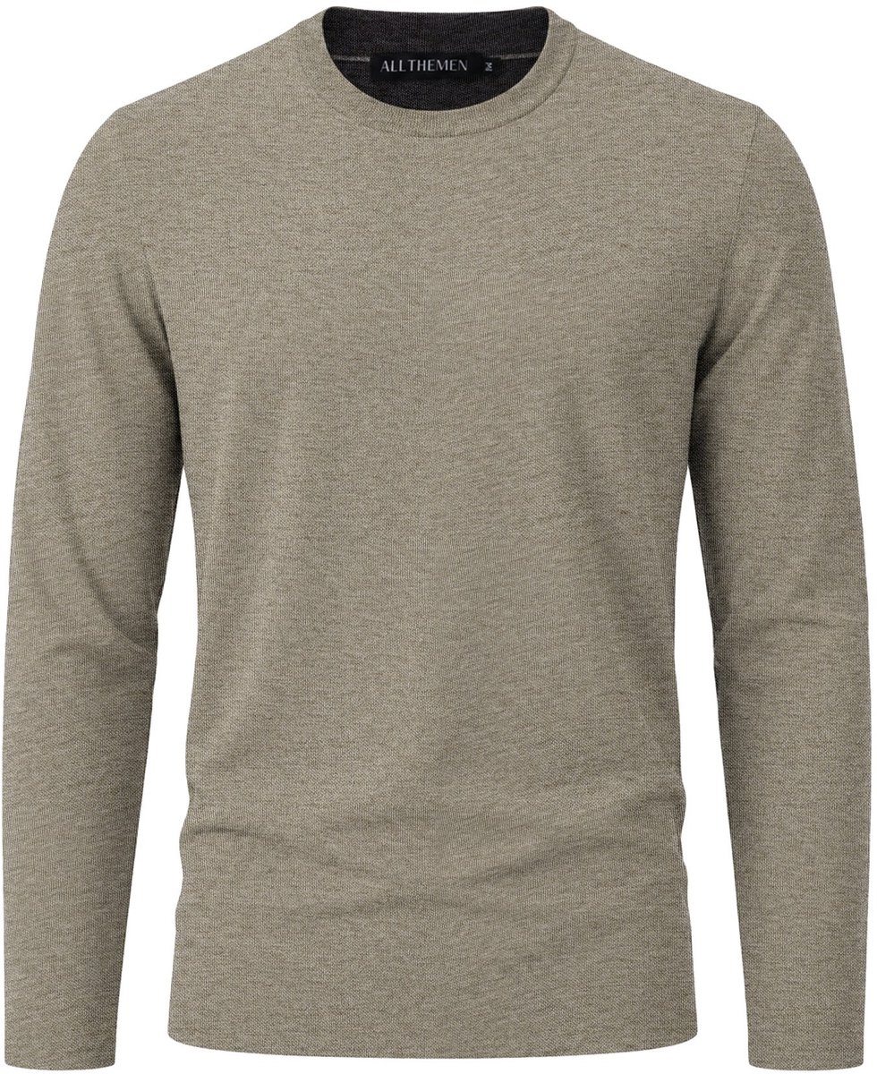 ALLTHEMEN Heren Gebreide Trui Ronde Hals Casual Warm Comfortabel - 3XL