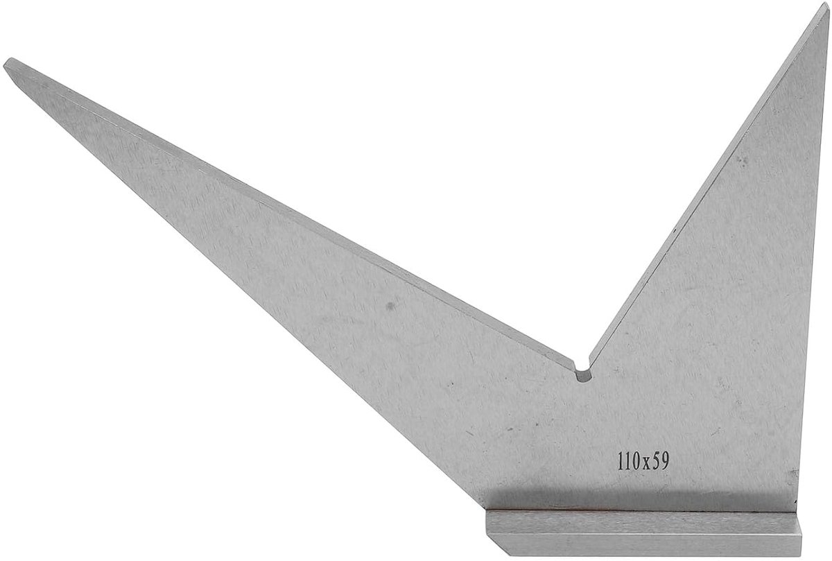 SnelShoppen - Machinist Vierkant - 30 45 90 120 Graden Hoekmeter met Basis - Carbon Staal DIN 875/2 Precisie Hoekliniaal voor Nauwkeurig Meten